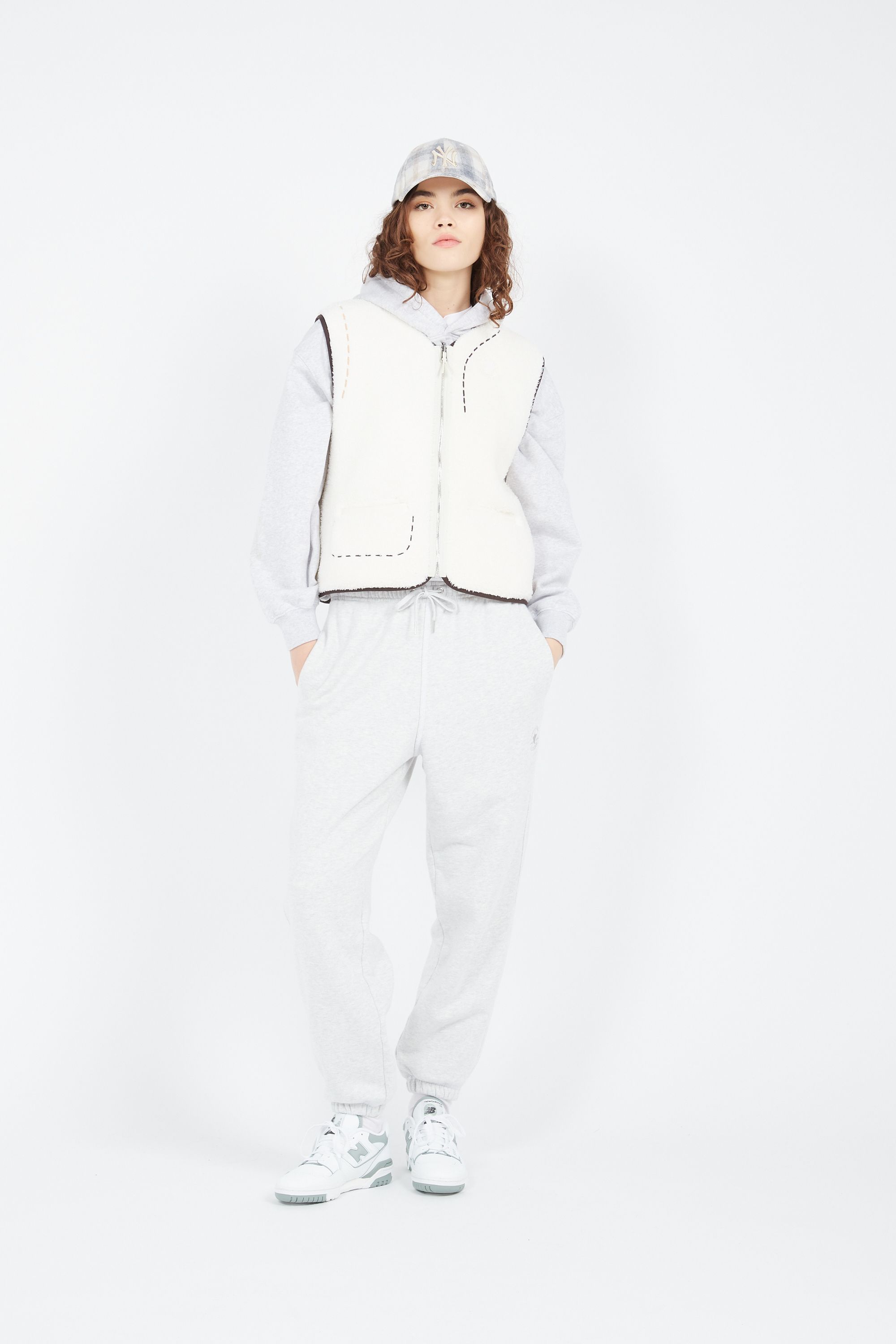 CONVERSE Veste SHERPA VEST Beige