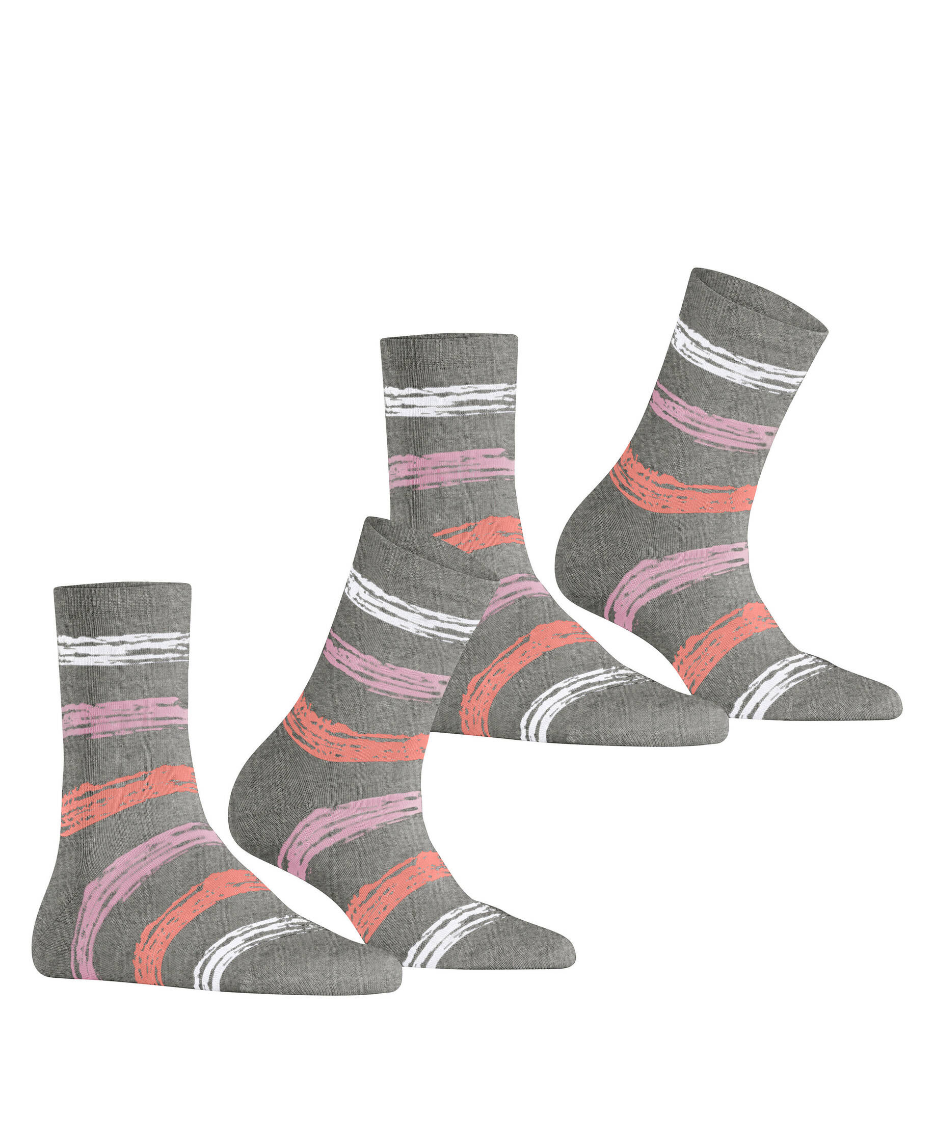Esprit| Damen Socken Brushed Stripes 2 Pack