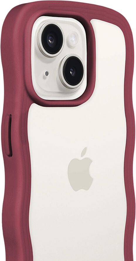 HoldIt Wavy Case iPhone 15/14/13 Rød