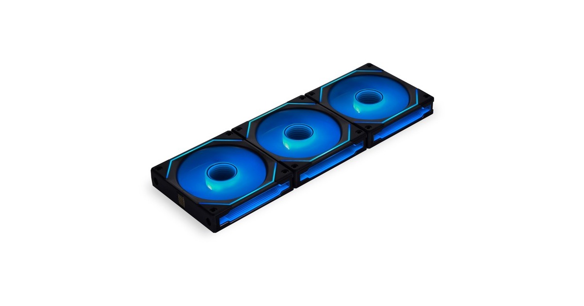 Lian LiUNI FAN SL-INFINITY 120 RGB case fans  (Zwart, 3 stuks, 120 x 122 x 25 mm, PWM, Incl. controller)