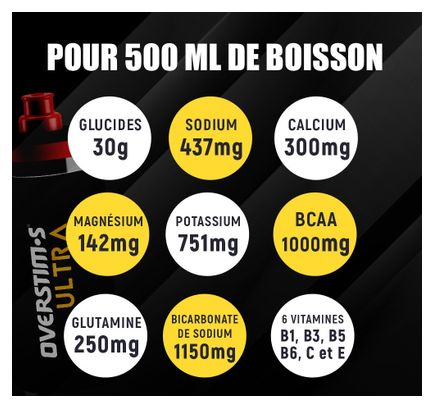 Boisson énergétique Overstims Hydrixir Ultra Citron/Citron vert - 400g