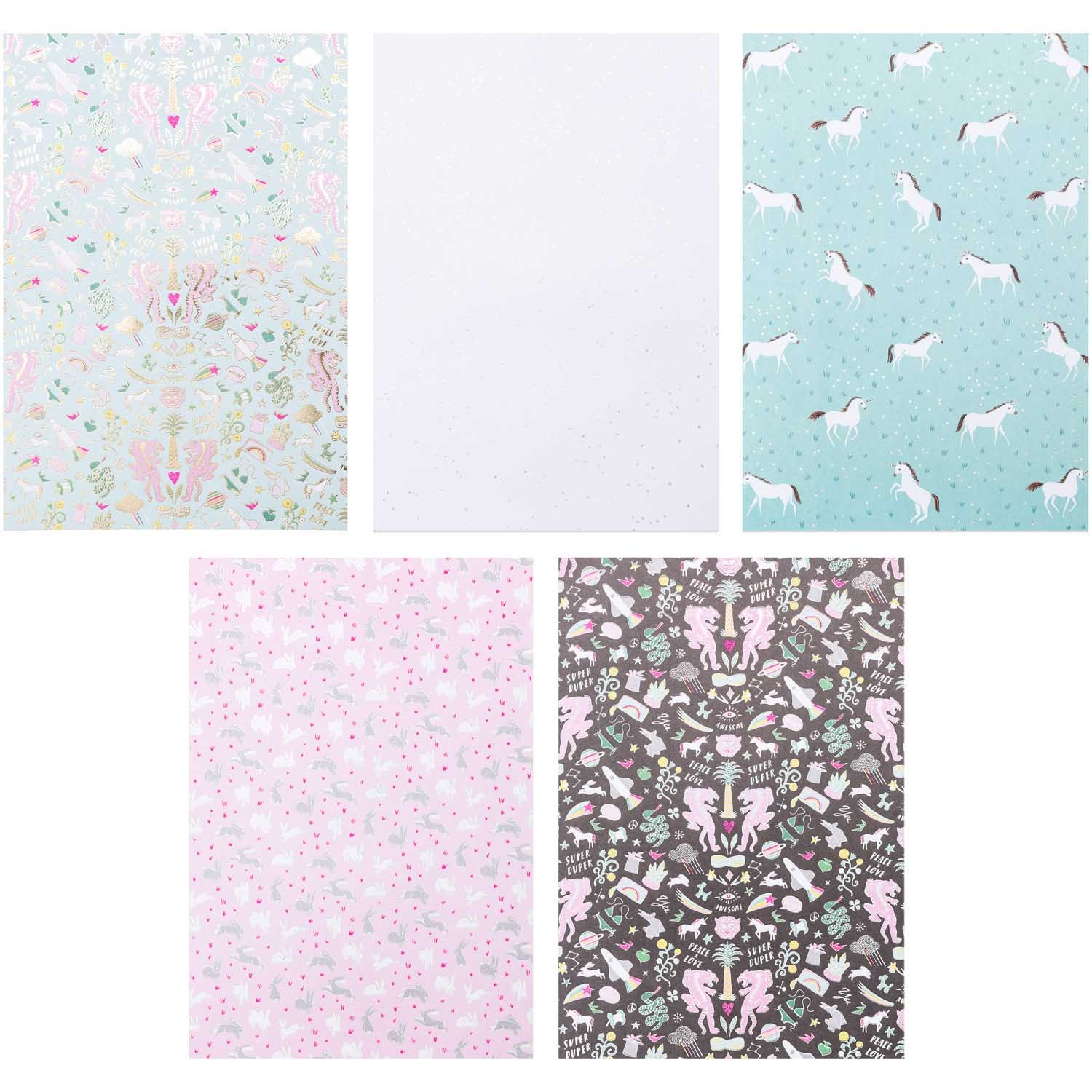 Motivpapier-Block WONDERLAND 15 Blatt in bunt