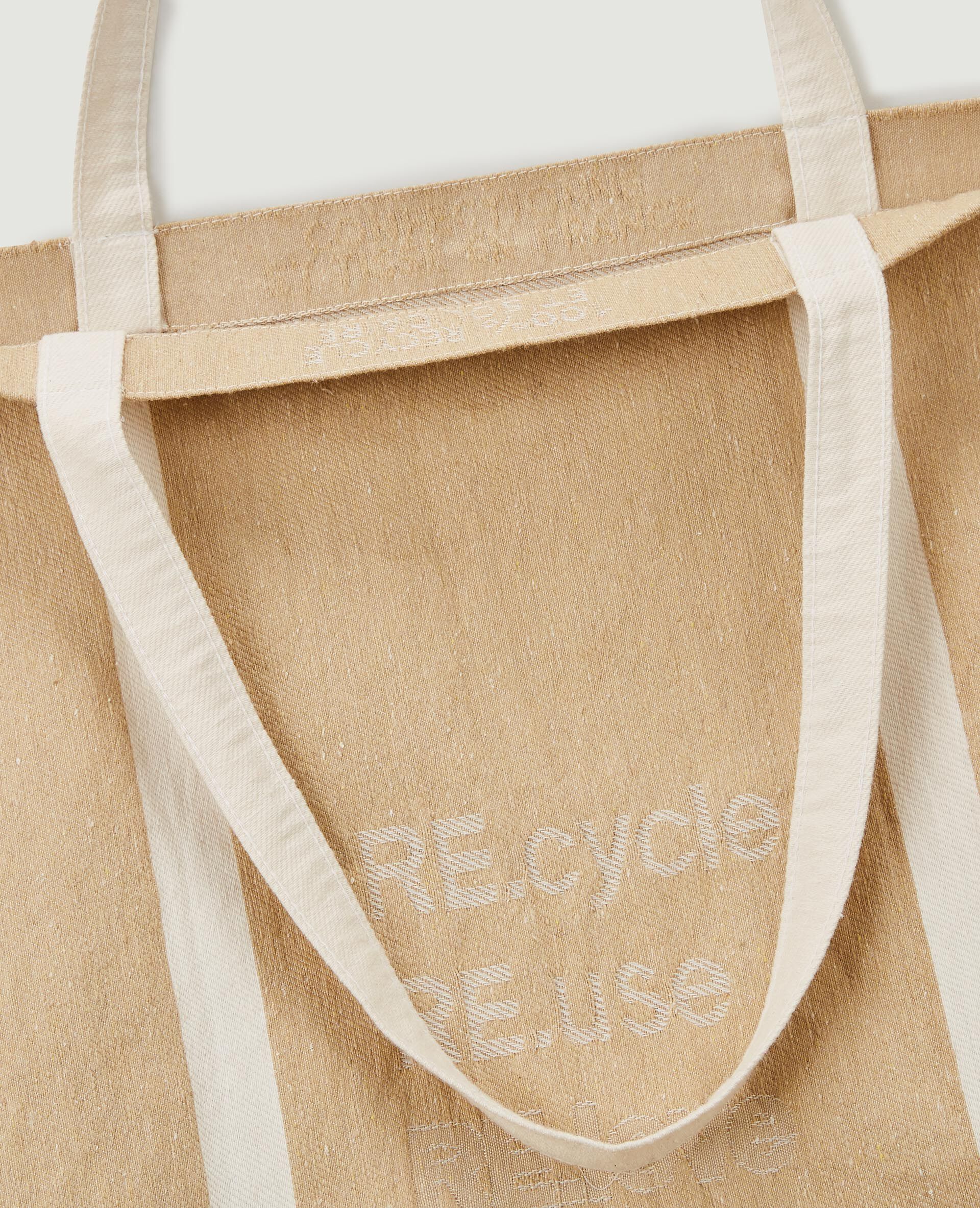 Grand tote bag 100% recyclé - Taupe