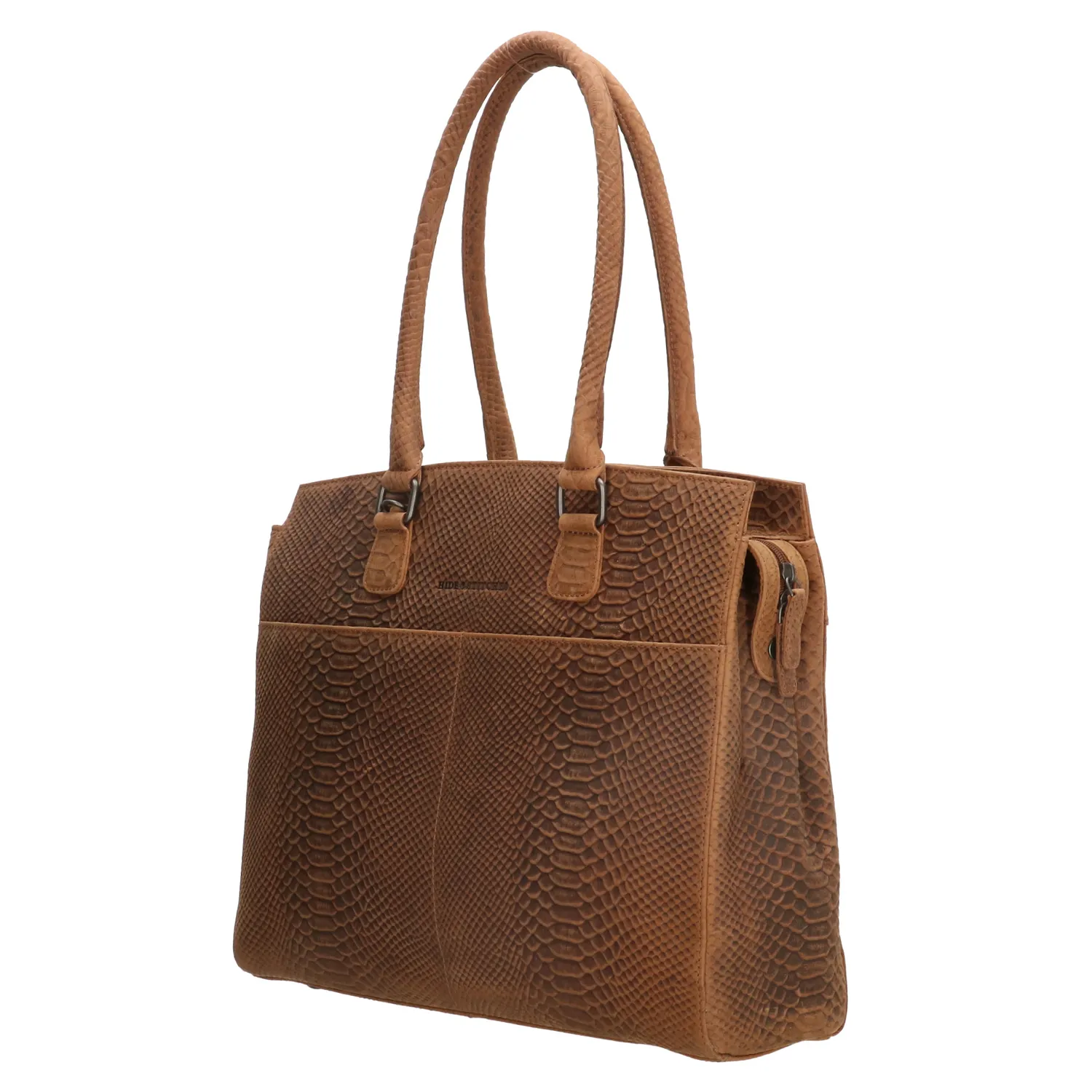Hide & Stitches Waco Laptoptas 15,6 inch Bruin