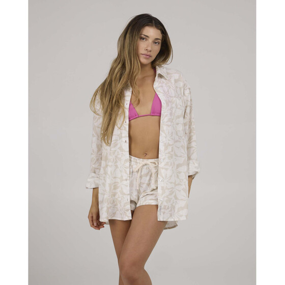 Salty Crew Palapa Tunic Off White Damen SU25