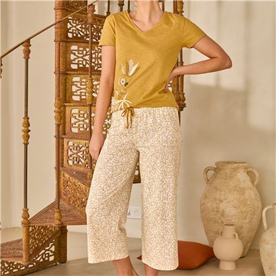 Pyjama femme motif perruche - DODO HOMEWEAR