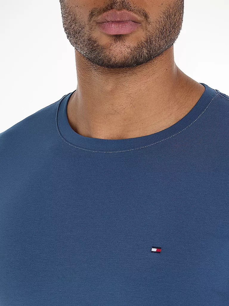 TOMMY HILFIGER T-Shirt Slim Fit blau