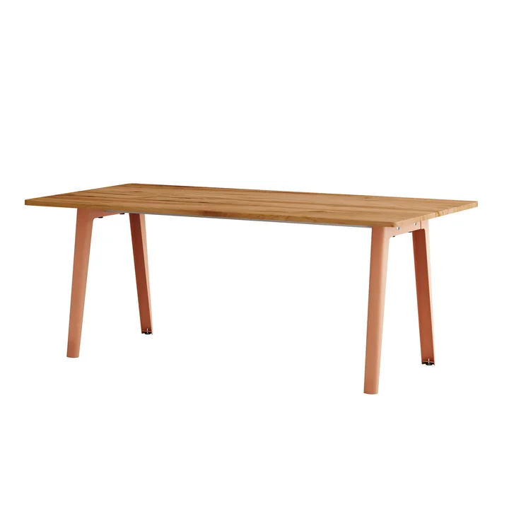 TipToe - NEW MODERN Esstisch 95 x 190 cm, recyceltes Altholz / ashpink