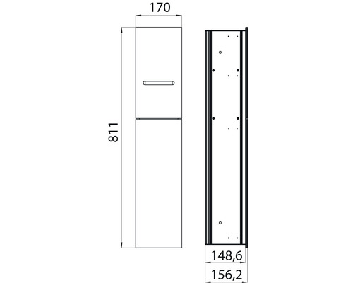 WC-module emco asis 2.0 inbouw optiwhite 811 mm aanslag links 975427451