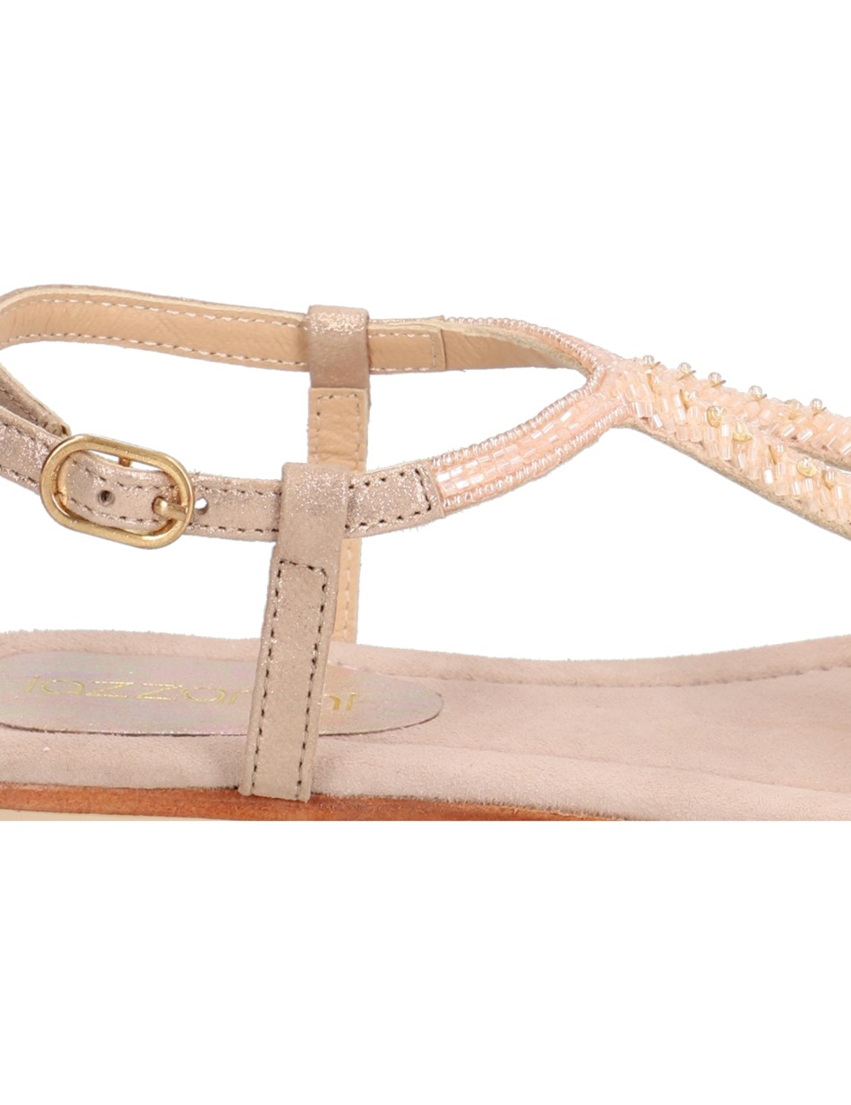 Veloursleder Sandale
