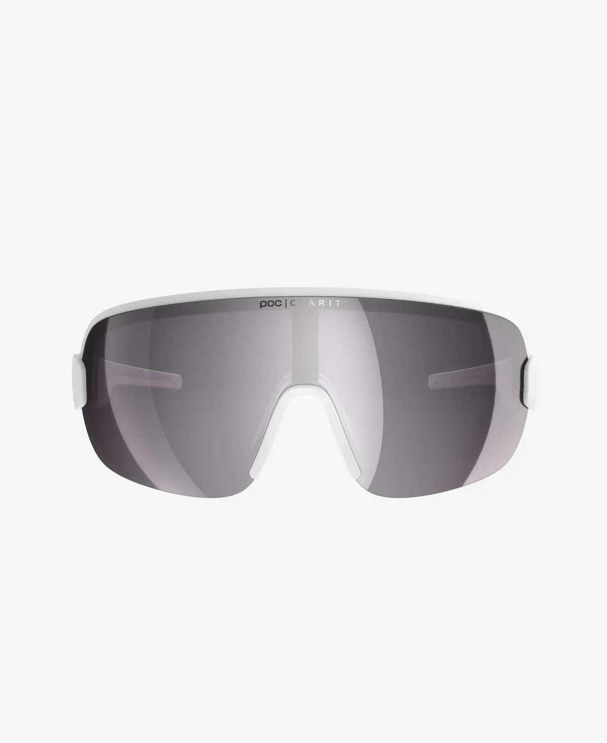 POC Aim Sport Zonnebril Wit met Road Lens Zilver
