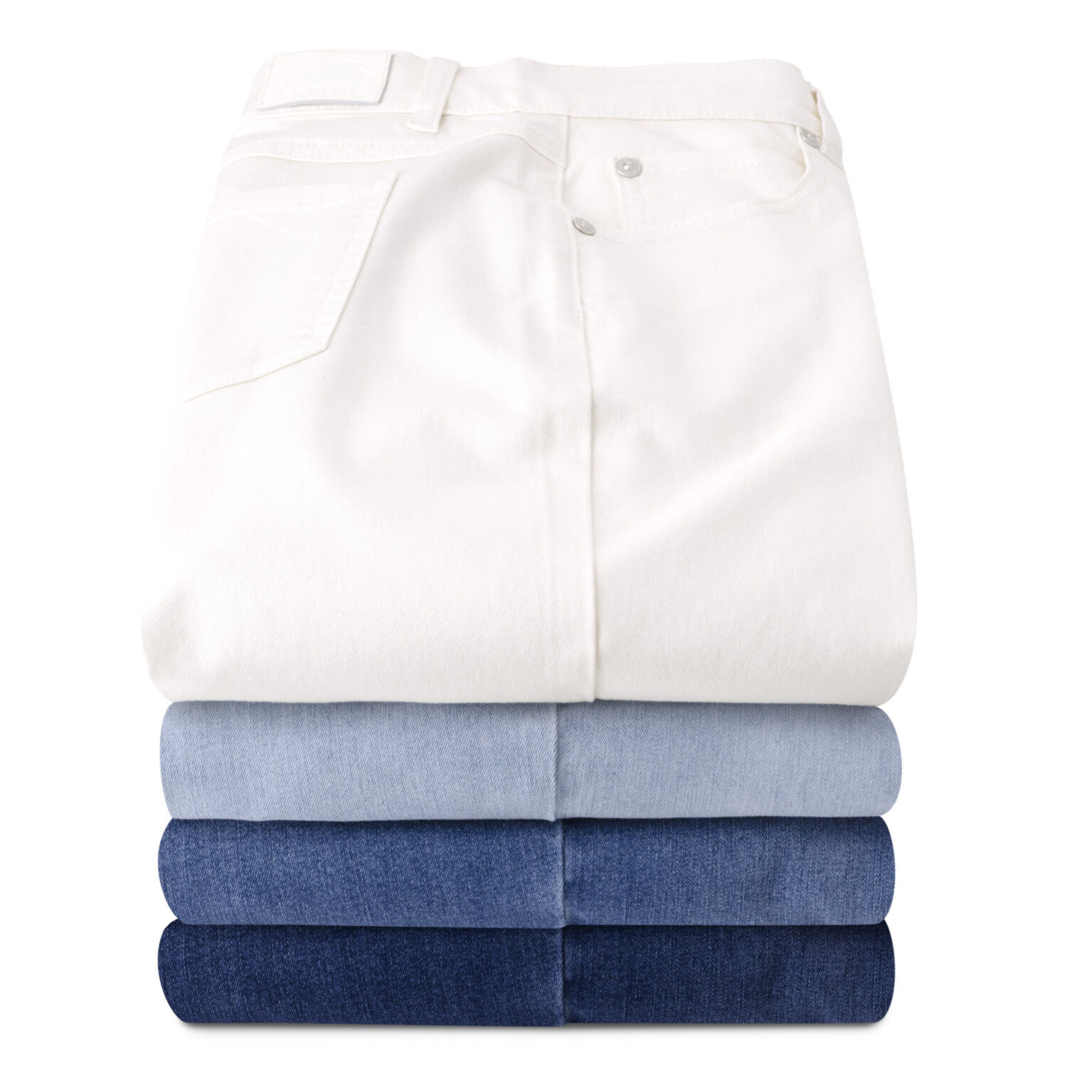 Damen Wide Leg 5-Pocket Hose mit Stretchanteil