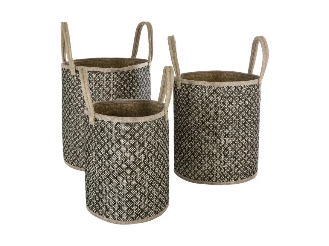 Set de 3 Paniers de rangement en Osier Nomade