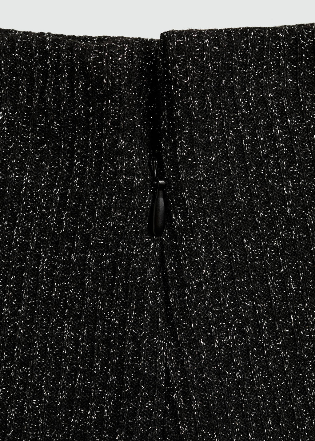 MANGO TEEN strokenrok met glitter zwart