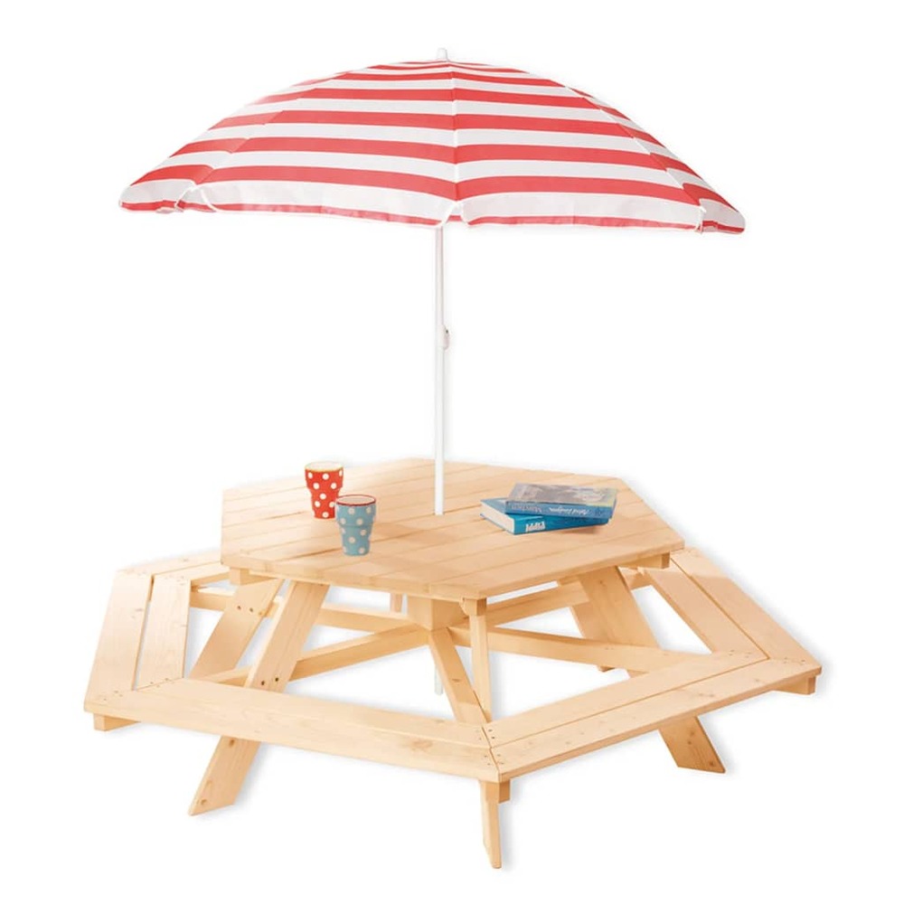 Ensemble de table et banc pour enfants nicki 6-eck