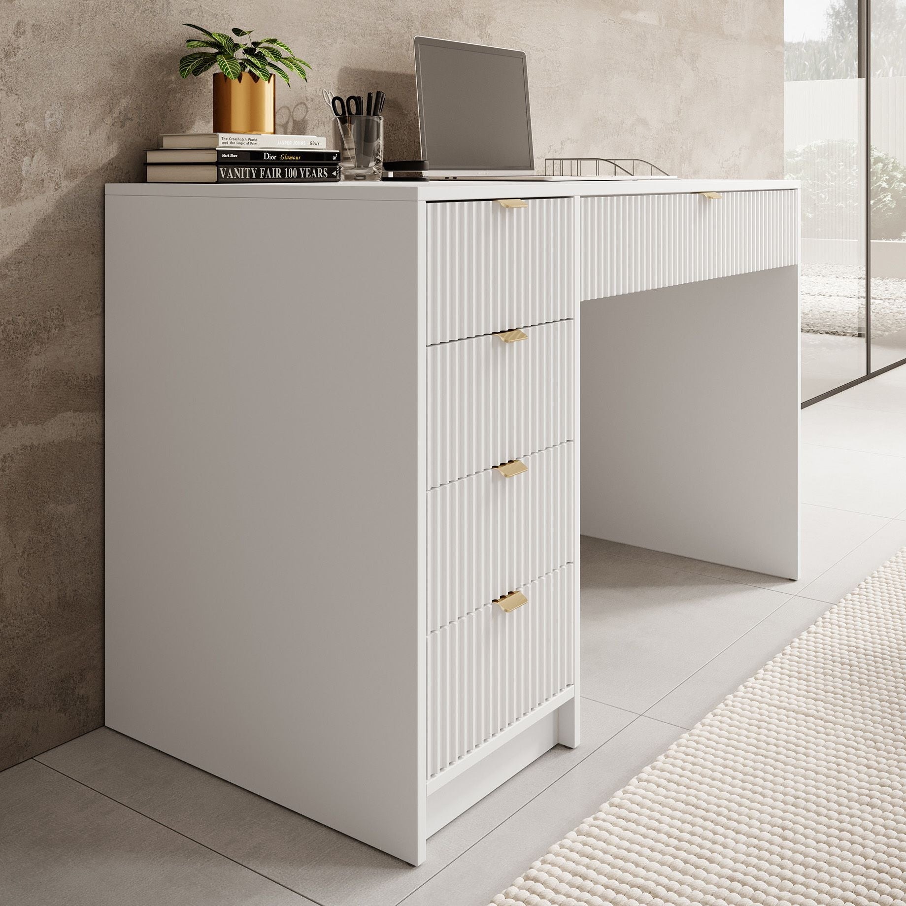 Tavares - Bureau - Wit - 120x55 cm