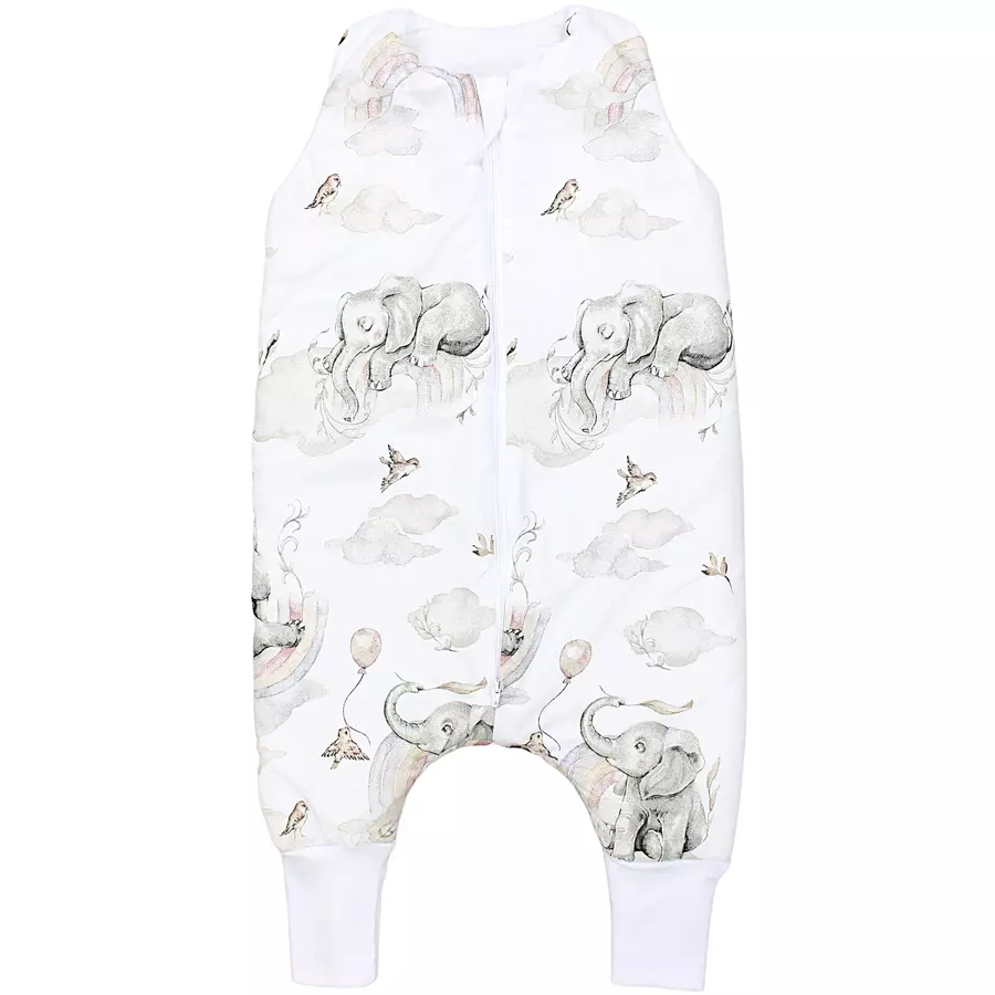TupTam Baby Winter Schlafsack mit Beinen regenbogen