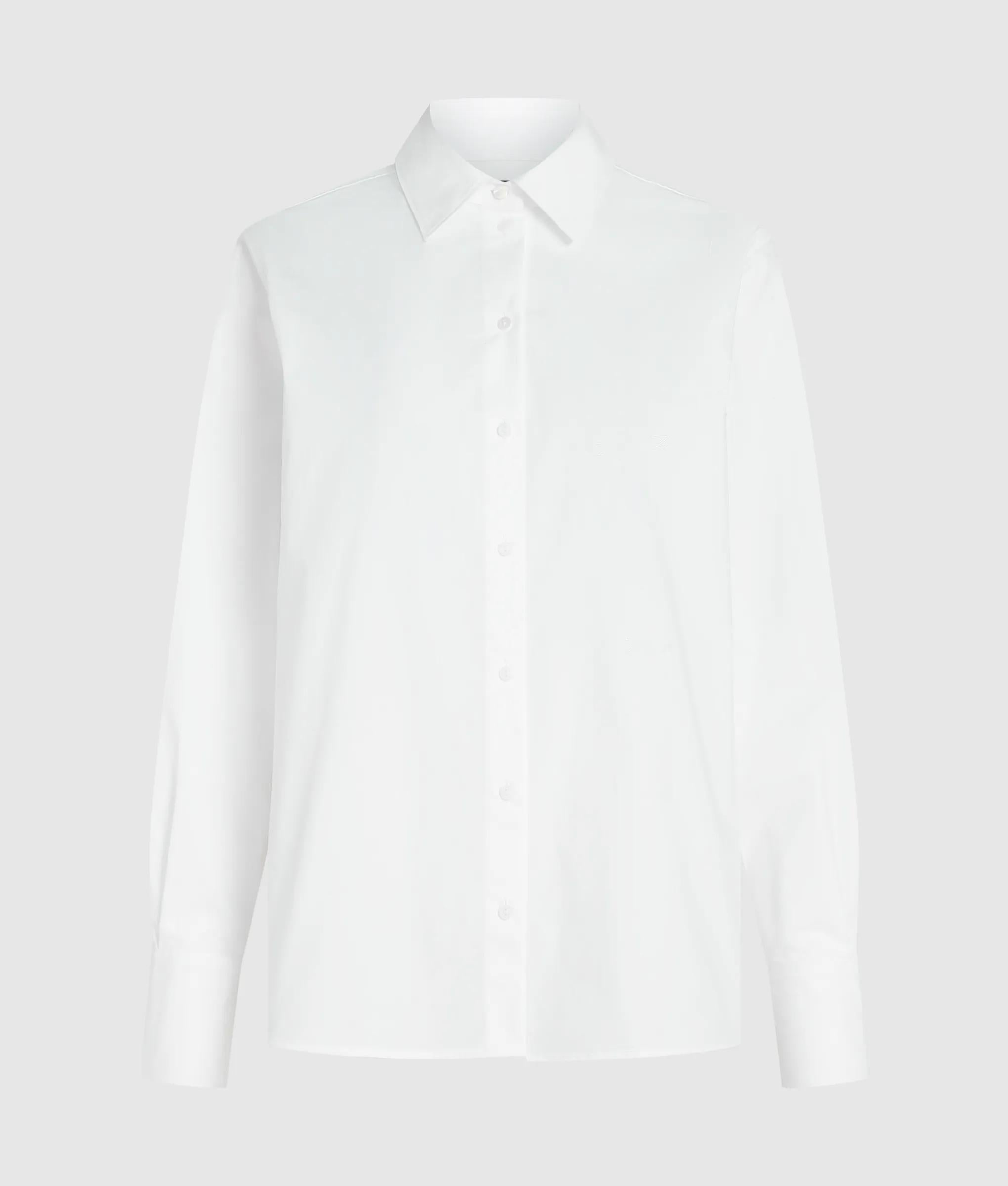 Klassieke ontspannen popeline shirt
