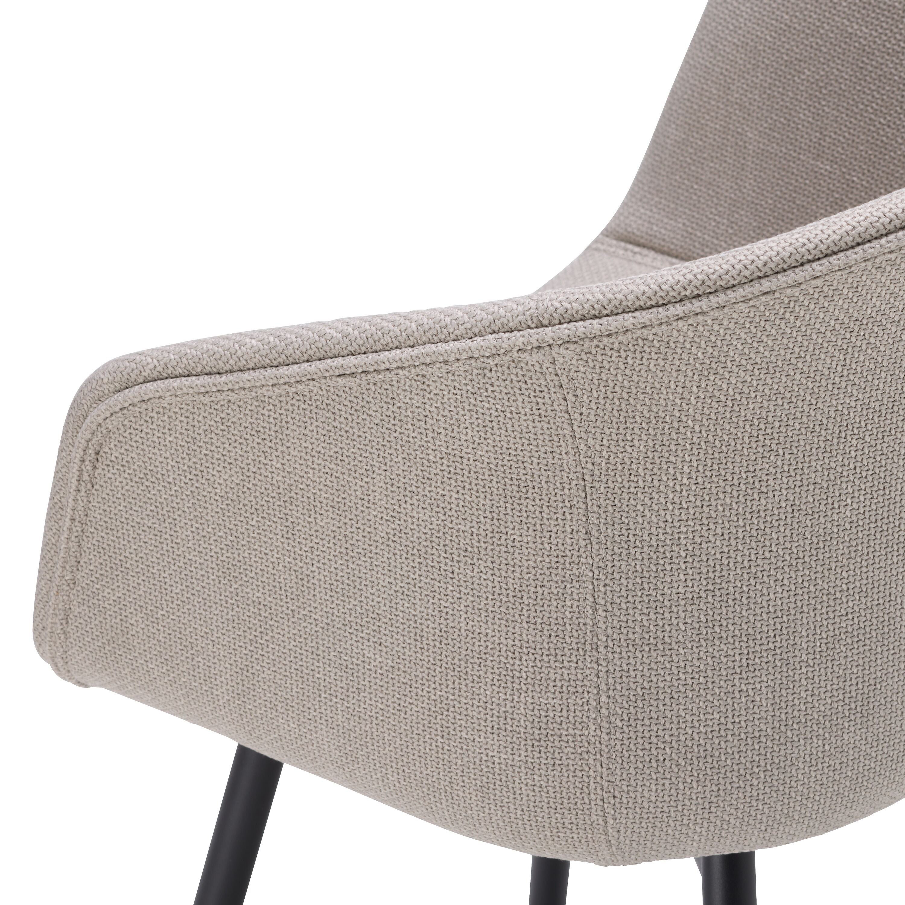 GIANNI Stuhl - Hellgrau / B: 53.5 cm x T: 55.0 cm x H: 84.0 cm