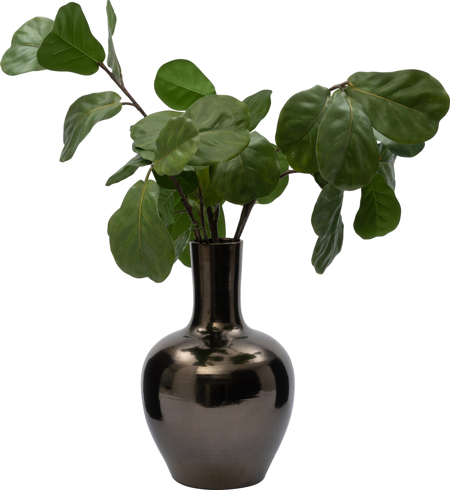 Intratuin vaas Leonor brons D 35 H 50 cm