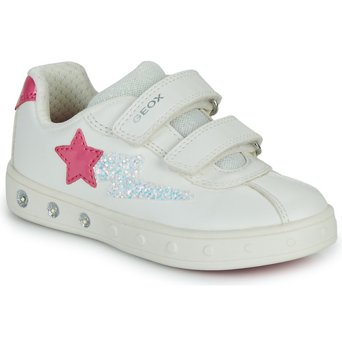 Geox - J SKYLIN GIRL - Blanc / Rose