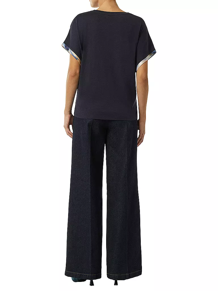 COMMA Blusenshirt blau