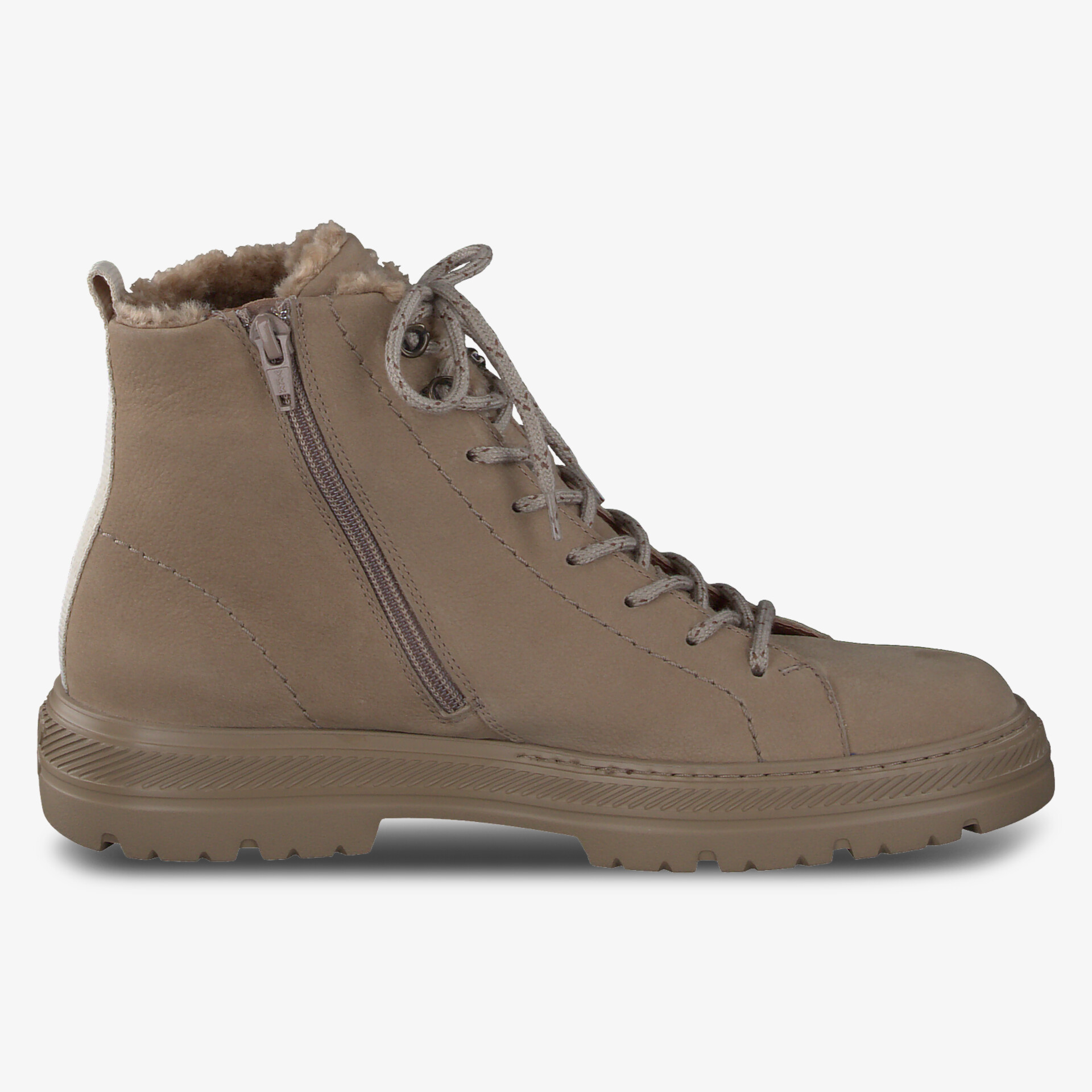 paul green Damen Schnürstiefeletten beige