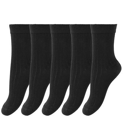 Minipop Socken - Bambus - 5er-Pack - Schwarz
