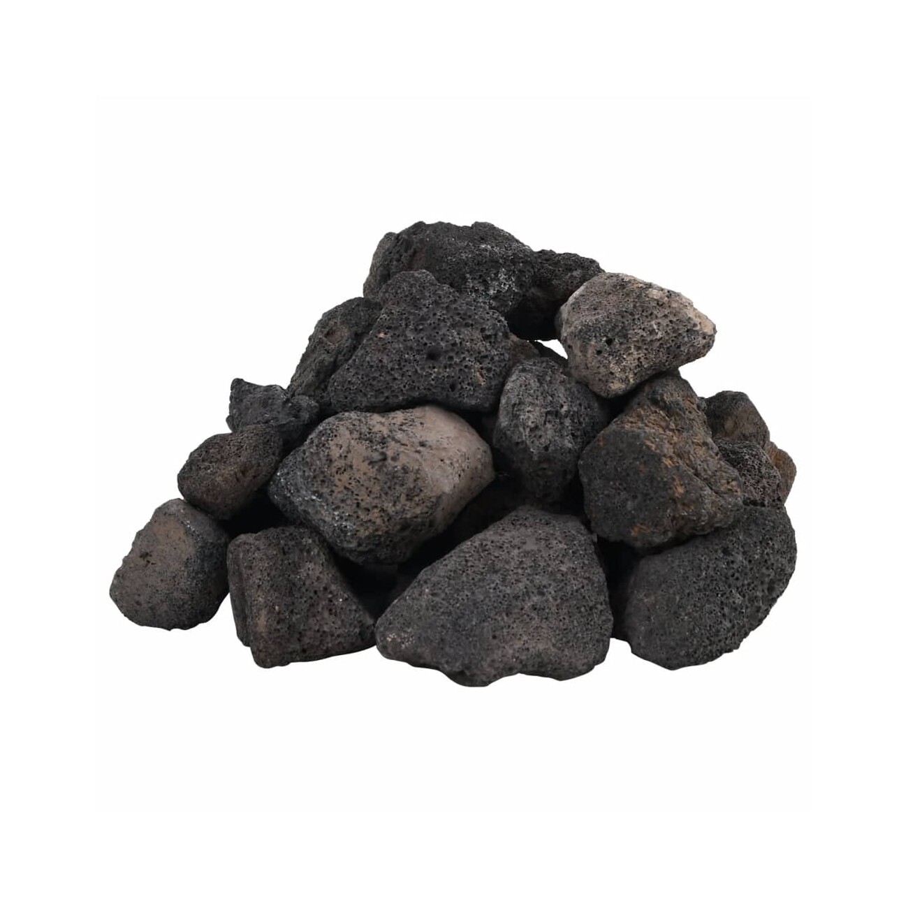 VidaXL Lavagranulat Schwarz 5-8 cm 10 kg