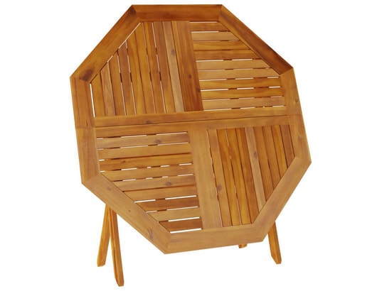VIDAXL - Table pliante Table pliable de jardin ø110x75 cm bois d'acacia solide