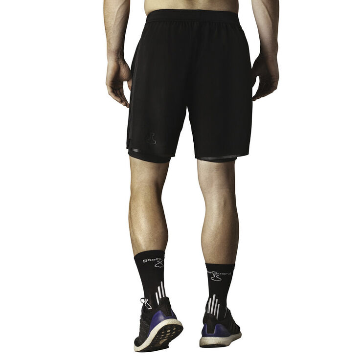Liiteguard Glu-Tech 2-i-1 løbeshorts Sort