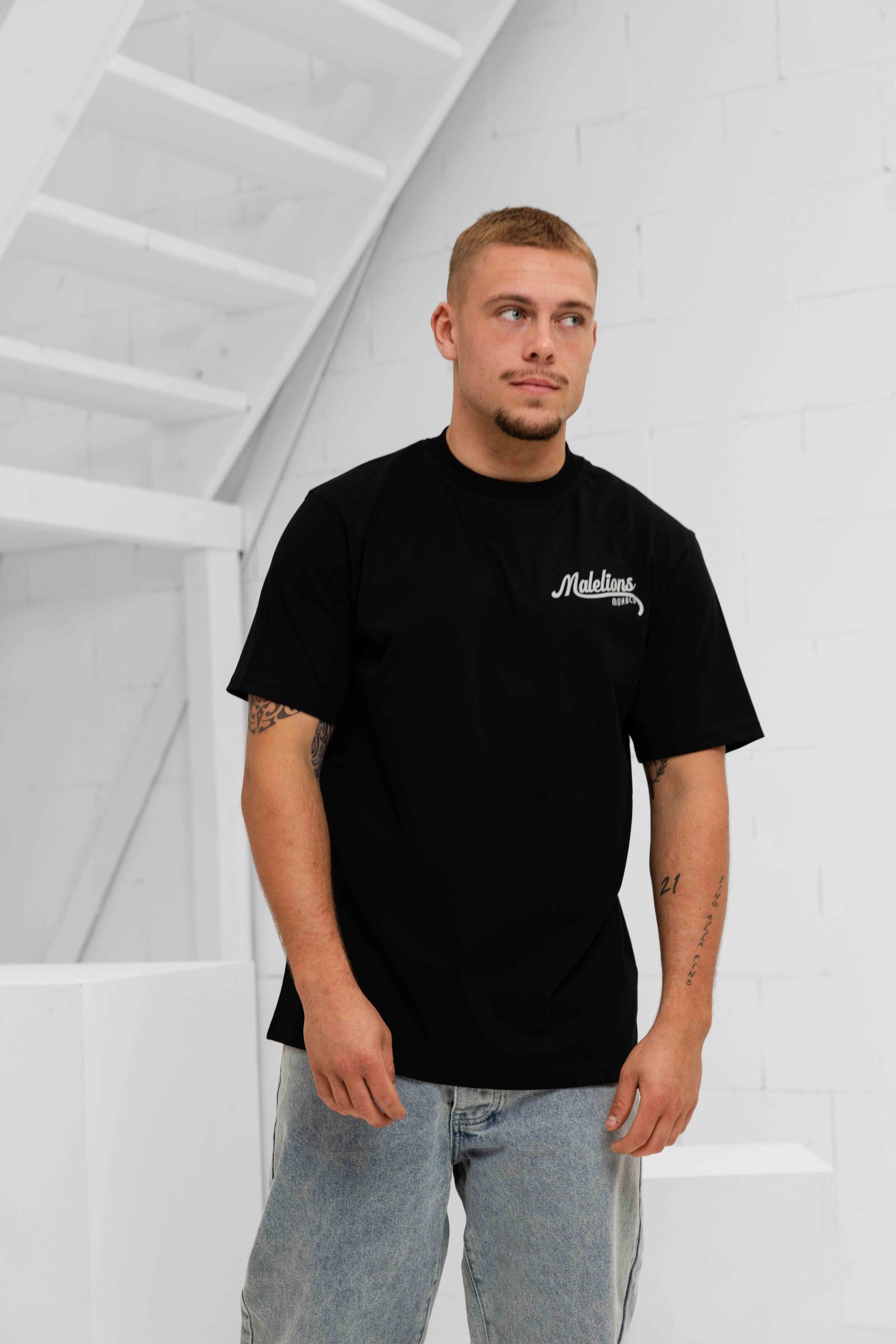 Malelions Casino T-Shirt Heren Zwart