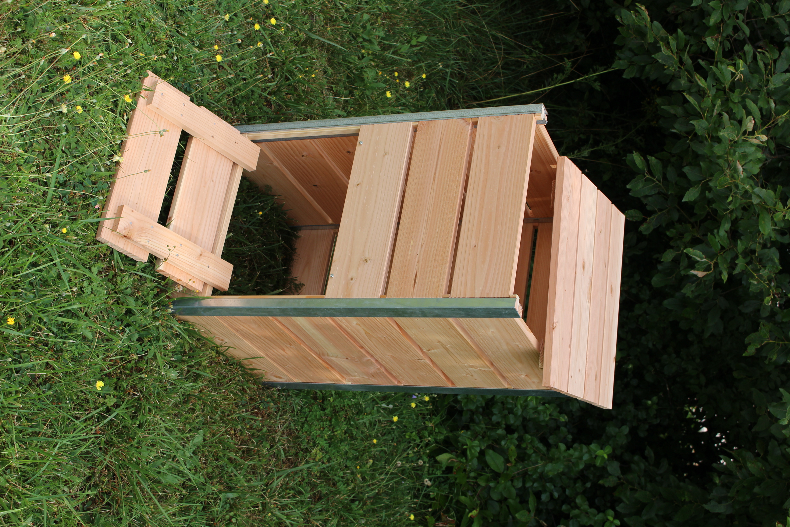 Composteur 148l steel l50xl45x82 cm, ep 19mm