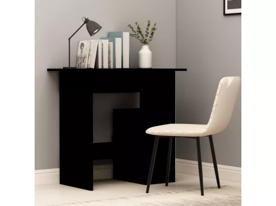 Bureau Noir 80x45x74 cm Bois d’ingénierie