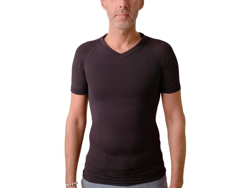 Anodyne Körperhaltung Shirt Herren, schwarz Grösse XL/XXL Haltungskorrigierendes Shirt für Herren