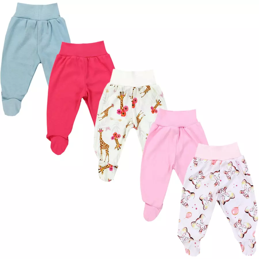 TupTam Baby Hose mit Fuß 5er Pack rosapink