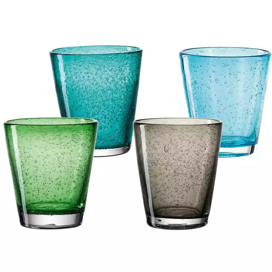Leonardo Trinkgläser Burano 230 ml 4er Set bunt
