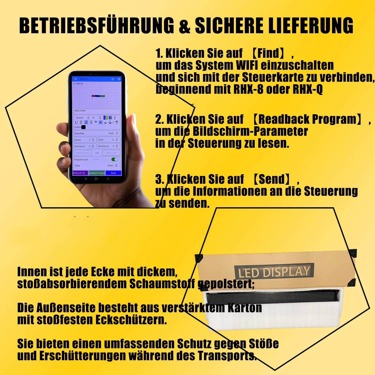 P10 Programmierbares LED-Schild | 96x16 cm SMD-Digitaldisplay mit Neon-Optik | 4000cd/m² Hochhelle Anzeige | IP65 Allwetter led-Werbeschild Für Werbetafeln, „Geöffnet-Schilder & Wohndekoration