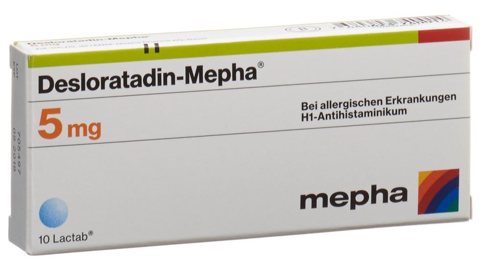DESLORATADINE Mepha Lactab 5 mg Blist 10 Stk
