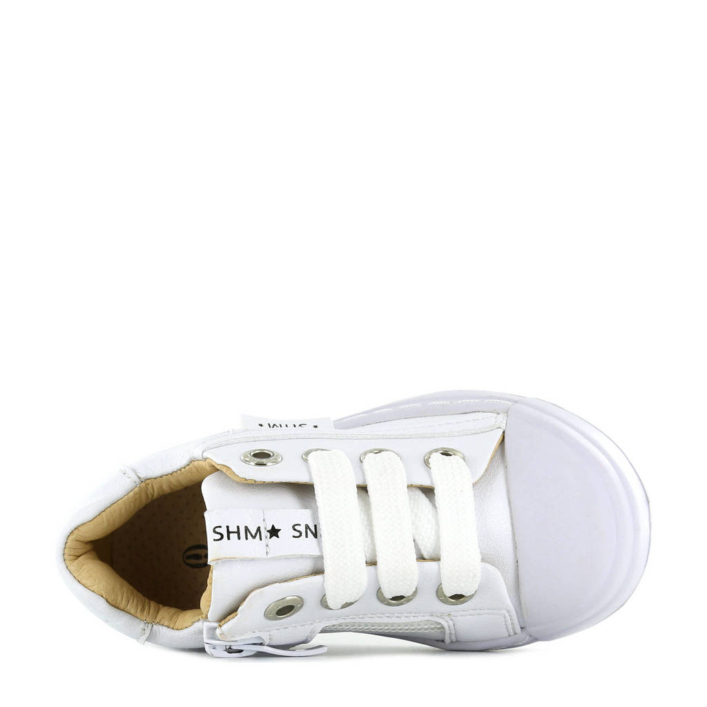 Shoesme SH21S001-Jleren sneakers wit