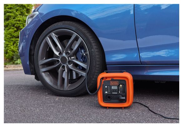 Gonfleur-compresseur filaire - 11 bars 160 PSI BLACK DECKER ASI400-XJ