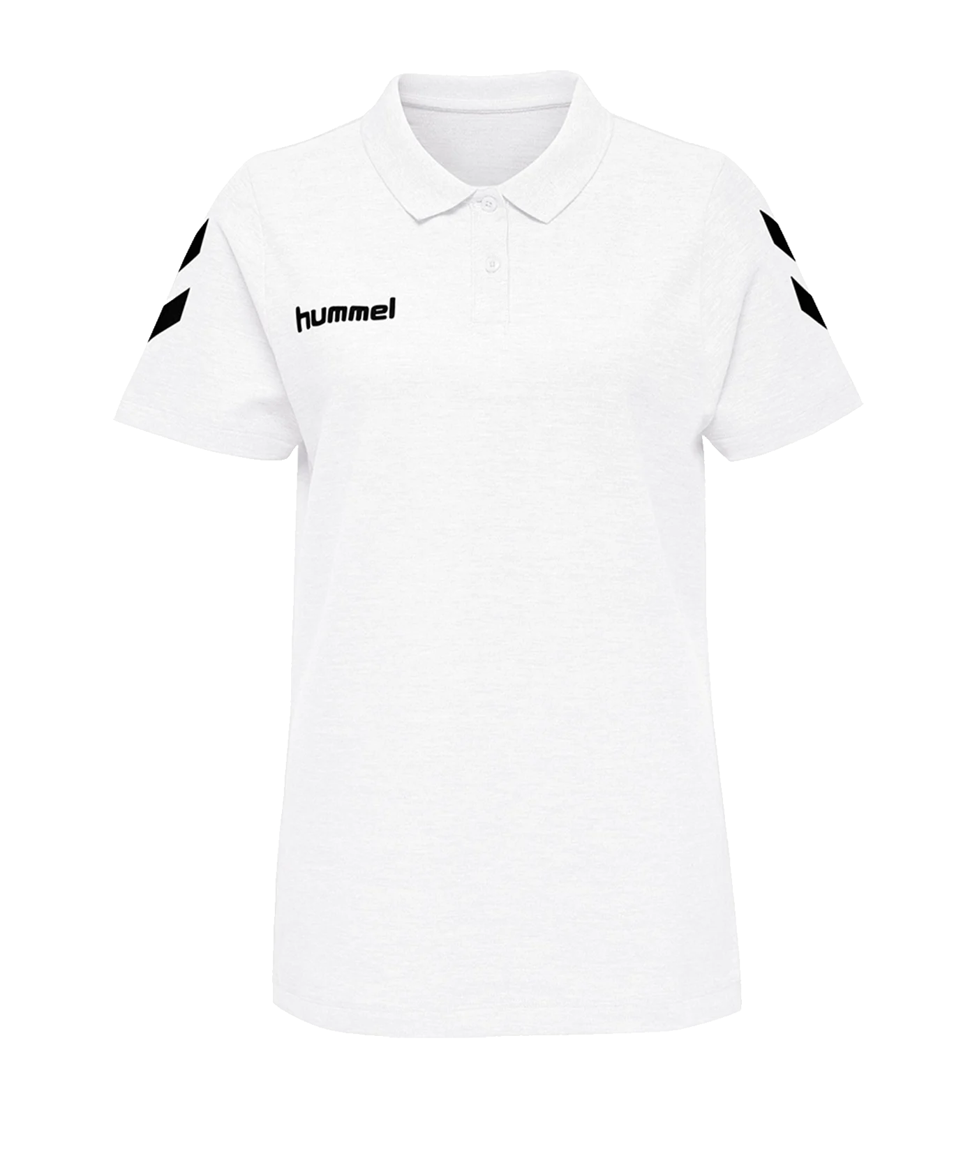 Hummel Cotton Poloshirt Damen Weiss F9001