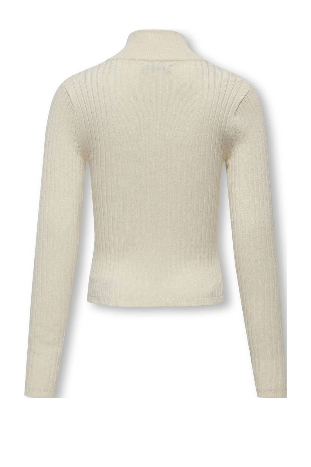 ONLY ribgebreid vest KOGELLA ecru