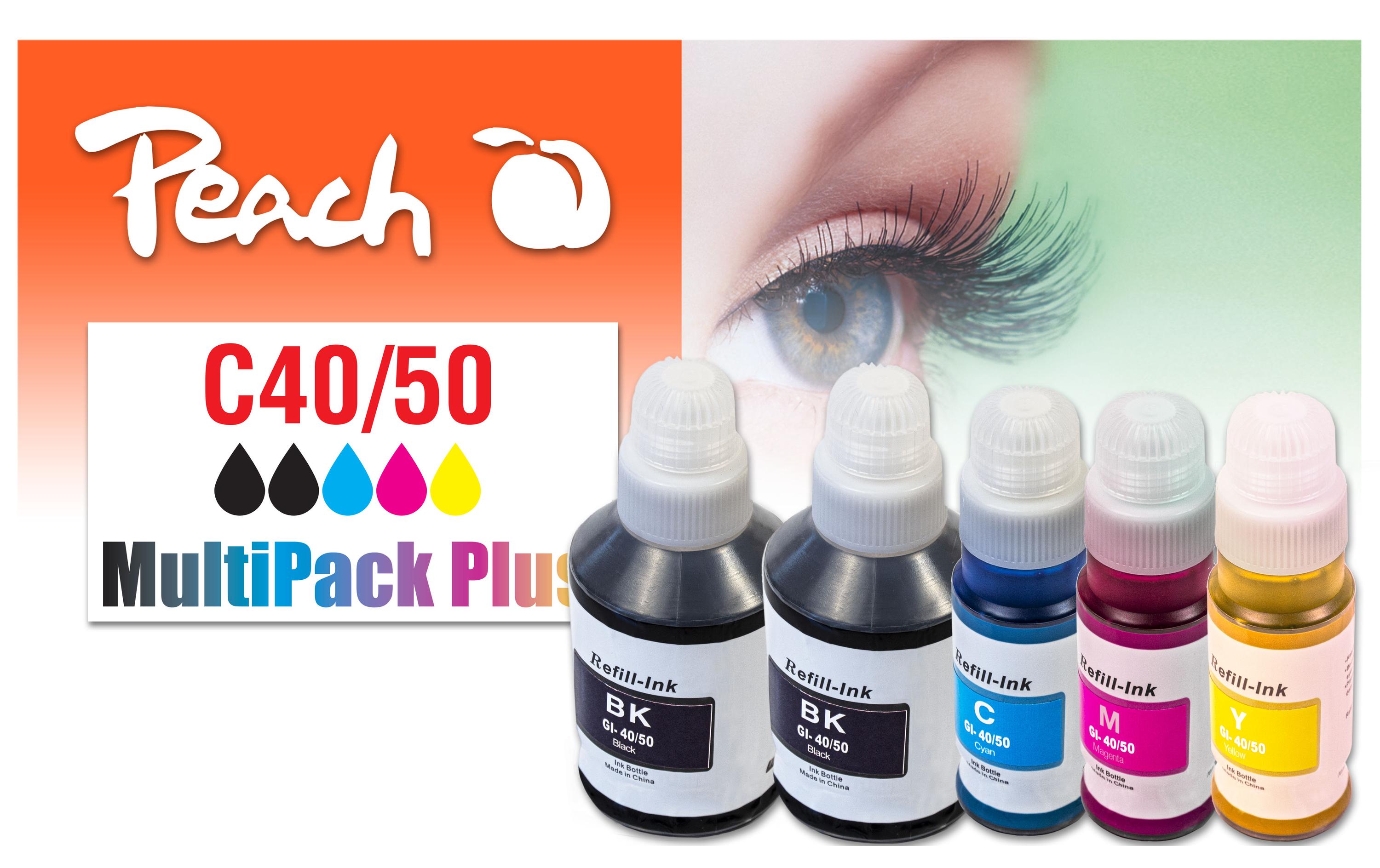 Tinte Canon CISS GI-40/50 Multi-Pack+ C, M, Y, BKDruckerpatrone: Schwarz, Cyan, Magenta, Gelb