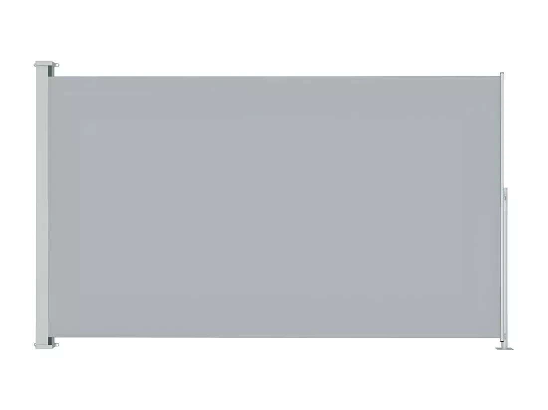 Auvent latéral rétractable de patio 180x300 cm Gris