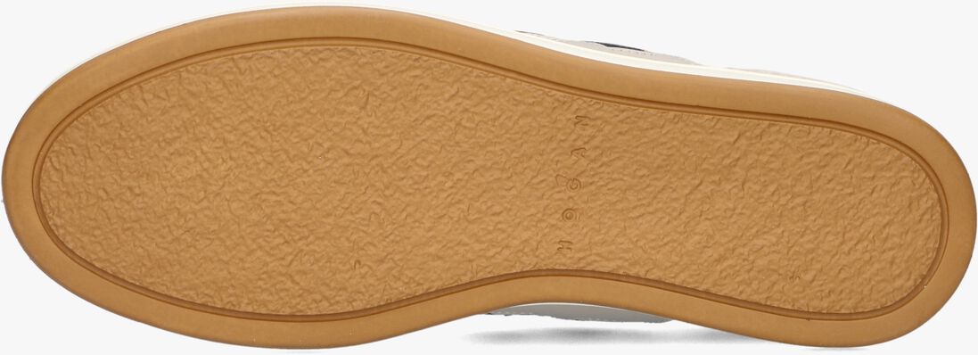 beige hogan lage sneakers h668 allacciato h banda