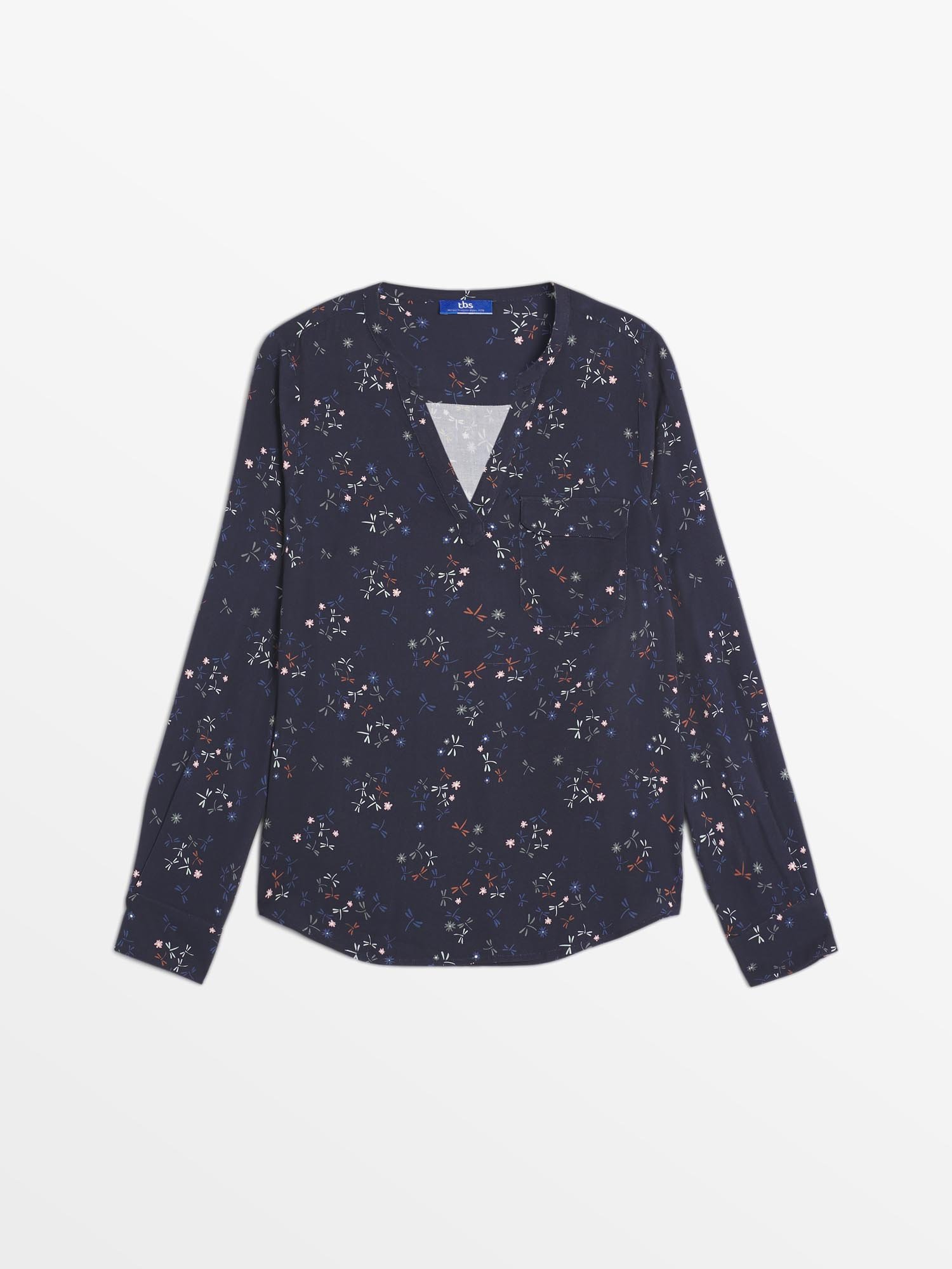 Blouse Femme A Motif Marine