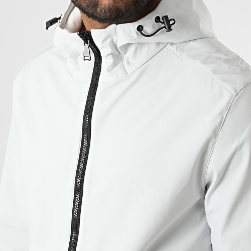 Veste Zippée Capuche Blanc
