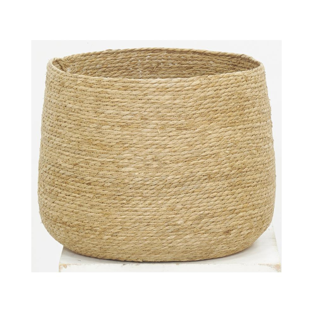 Cache-pots ronds en jonc (lot de 5)
