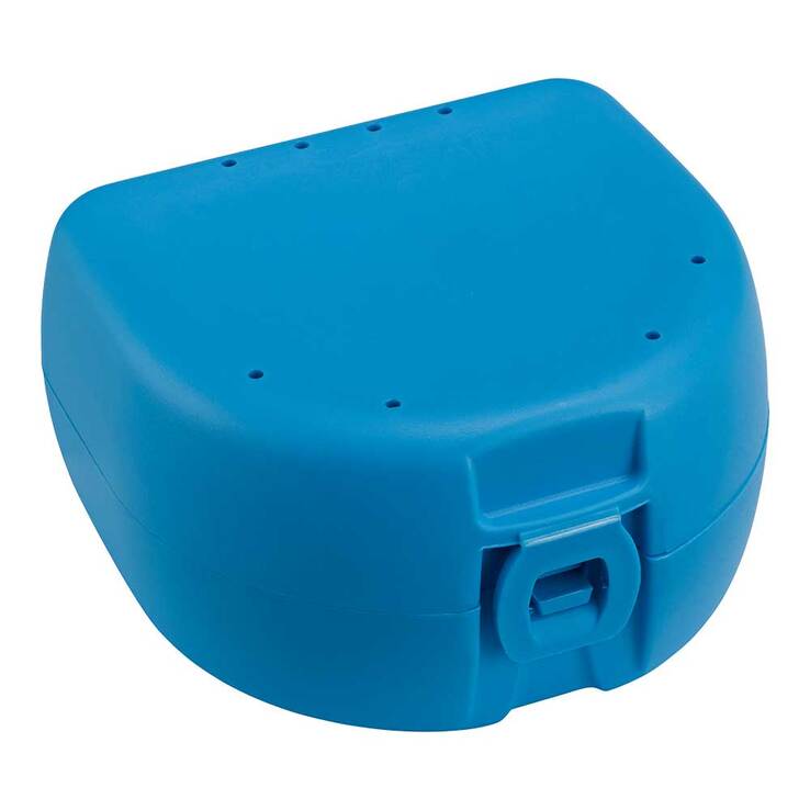 Prothesen Zahnspangenbox universal hellblau, 1 St